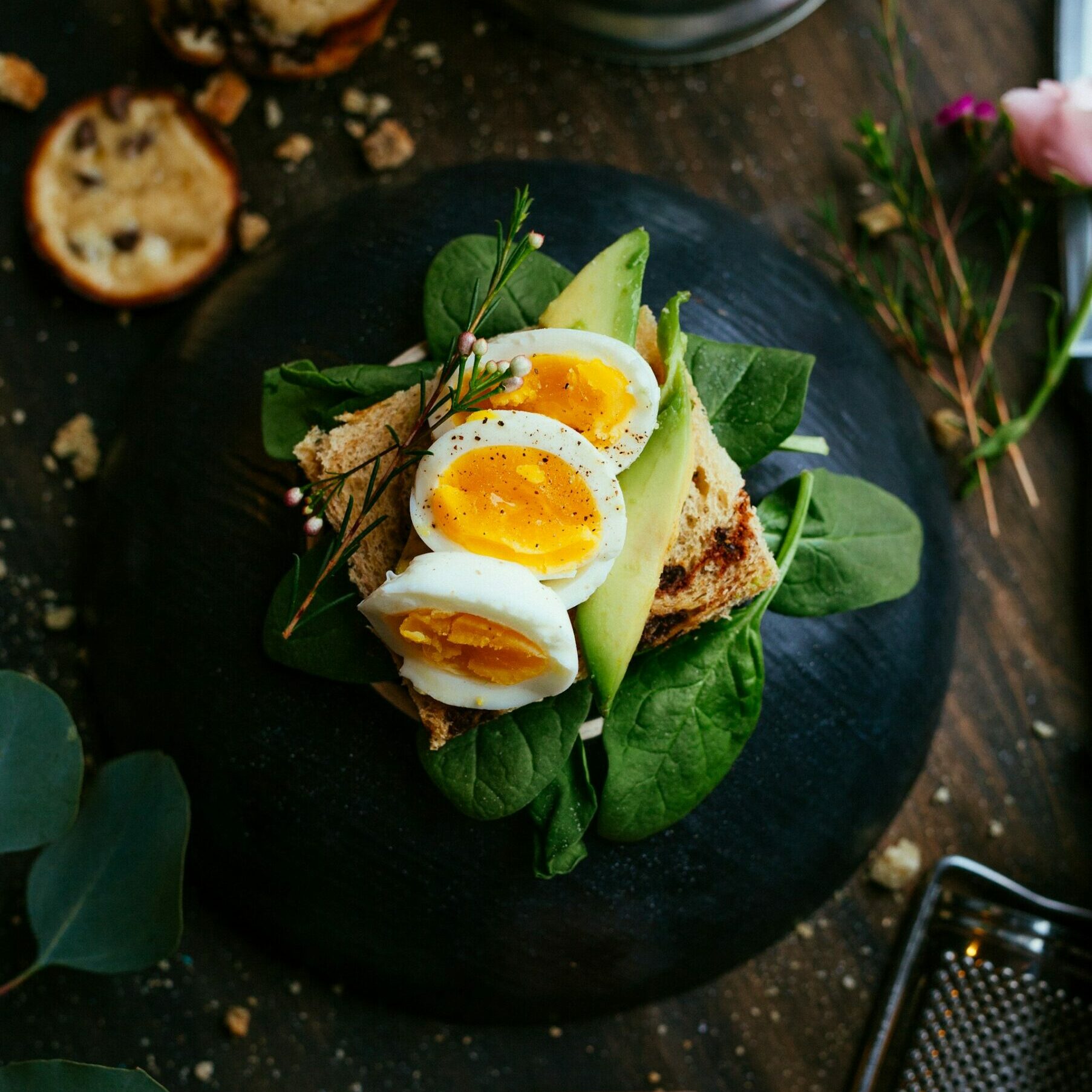 Oeufs mollets et épinards